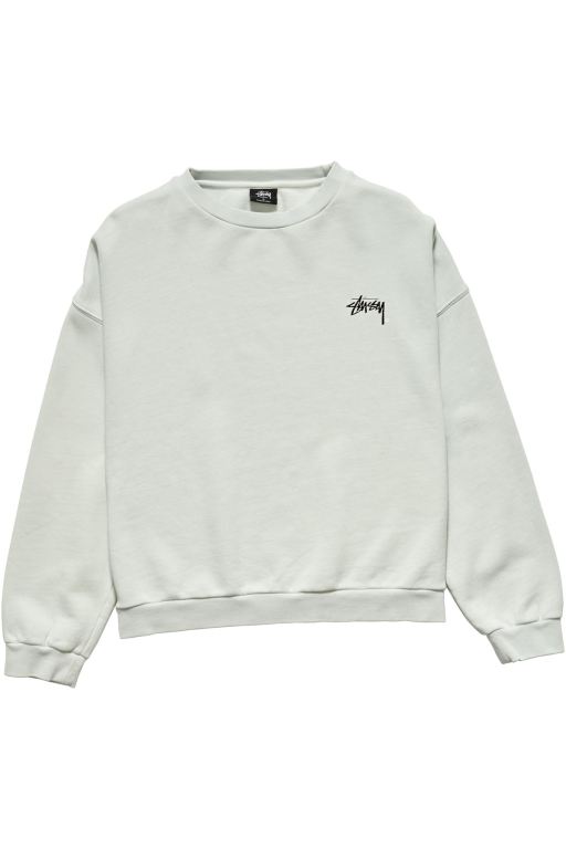 Stussy Womens Parkway OS Crew Sweaters Grey - NJTYC3495